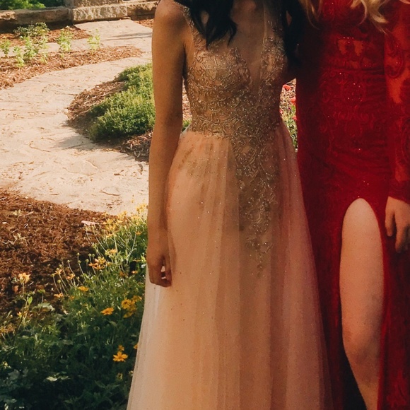 Xscape beaded prom dress - Picture 2 of 2